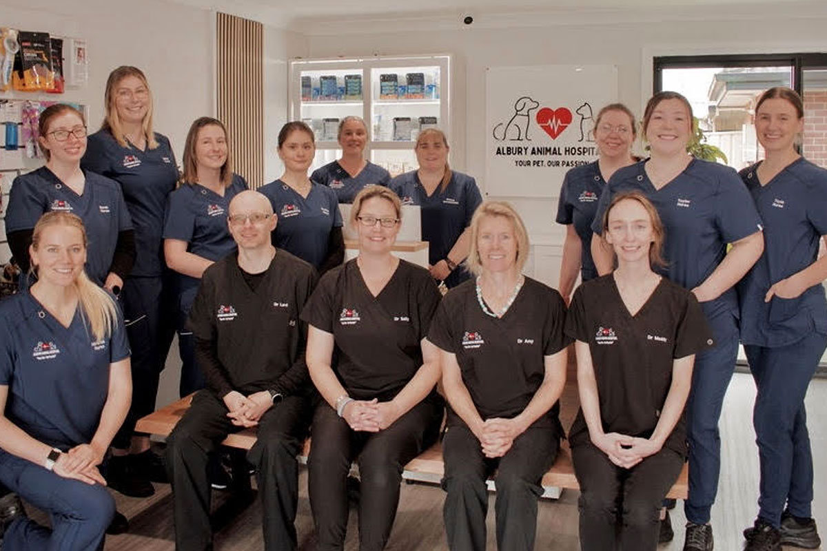 Image of team inside clinic