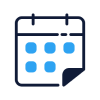 Dark blue calendar icon