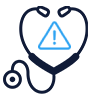 Stethoscope health risk warning