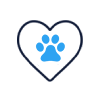 paw with heart icon